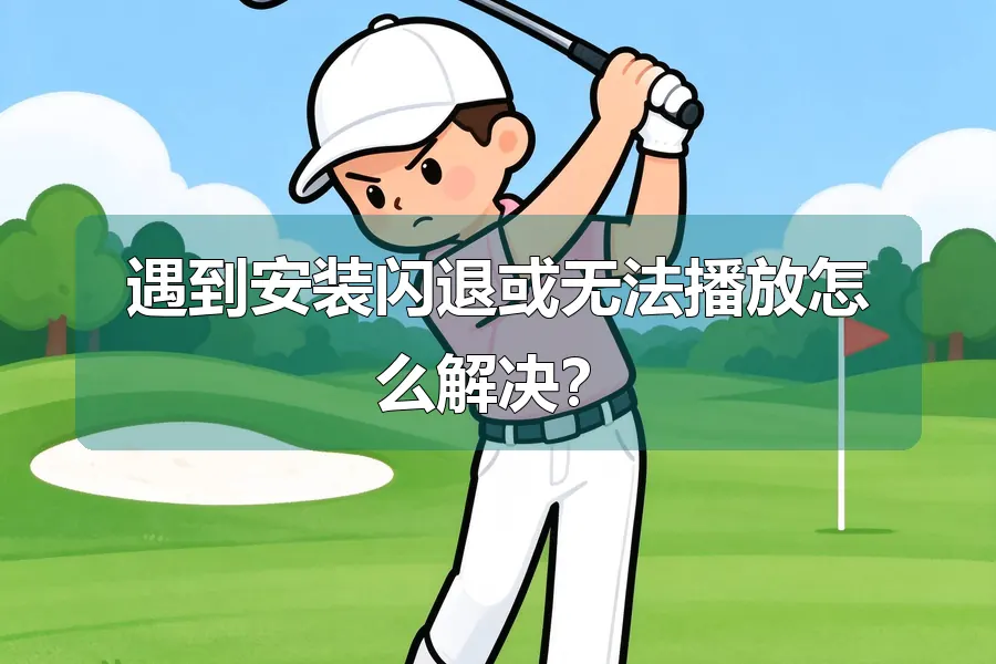 遇到安装闪退或无法播放怎么解决?